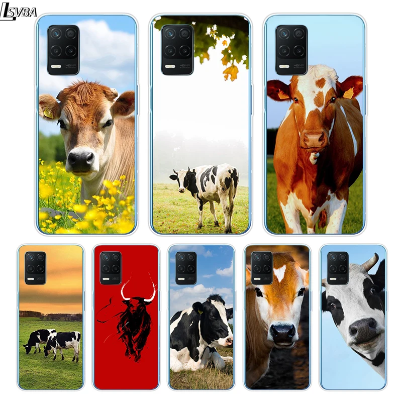 Милые животные корова для Realme 8 8i V3 V5 GT Neo Flash Edition Explorer Master Neo2 Narzo 30 50i 50A C21Y чехол
