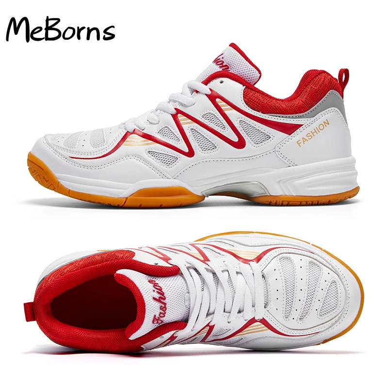 

Мужские дышащие кроссовки для бадминтона, удобная теннисная обувь, легкие Сникерсы для волейбола, большие размеры 36-48
