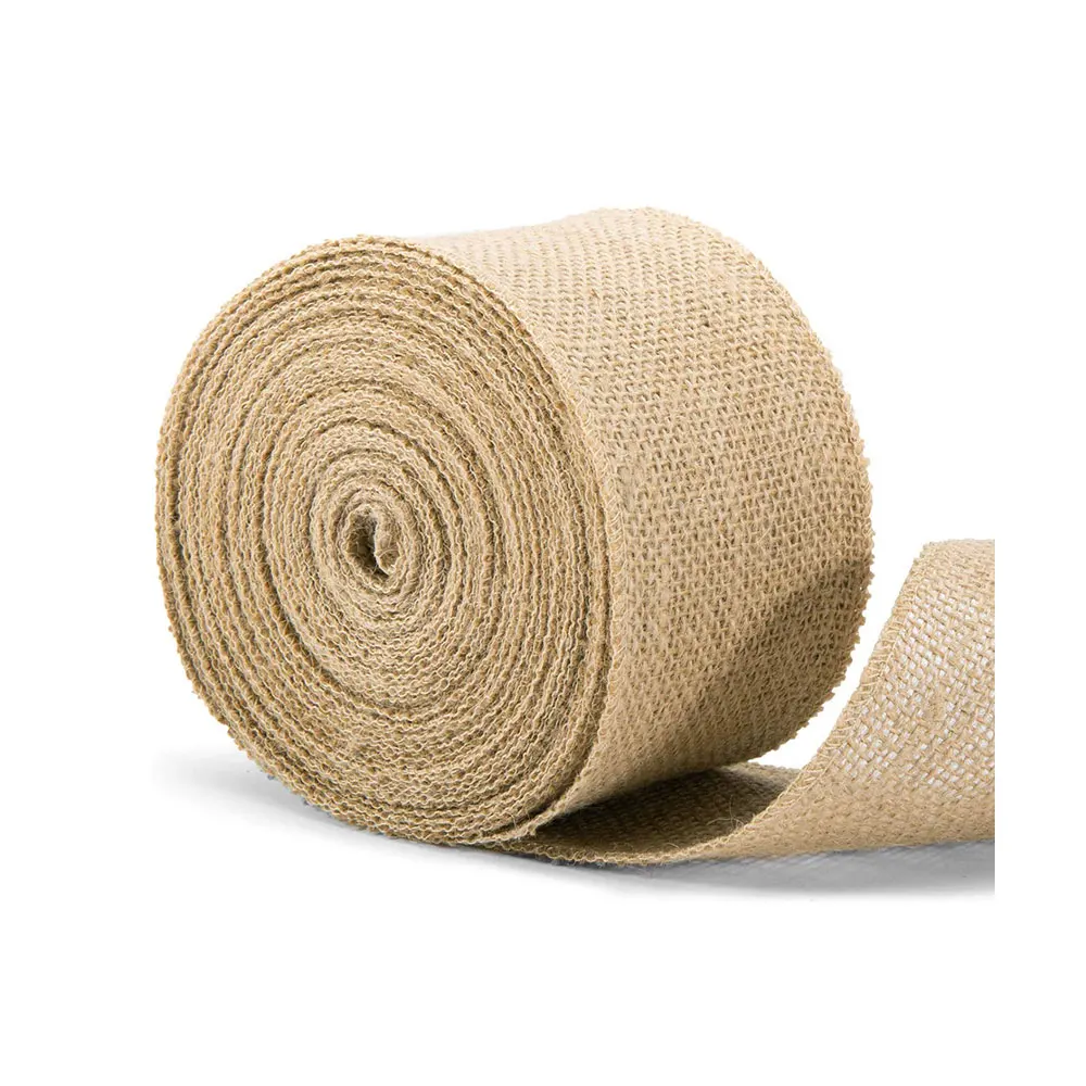 

3-48cm Natural Jute Burlap Ribbon Bow Sewing DIY Jute Fabric Rope Cord Wedding Decoration Gift Wrapping Crafts Home Decor