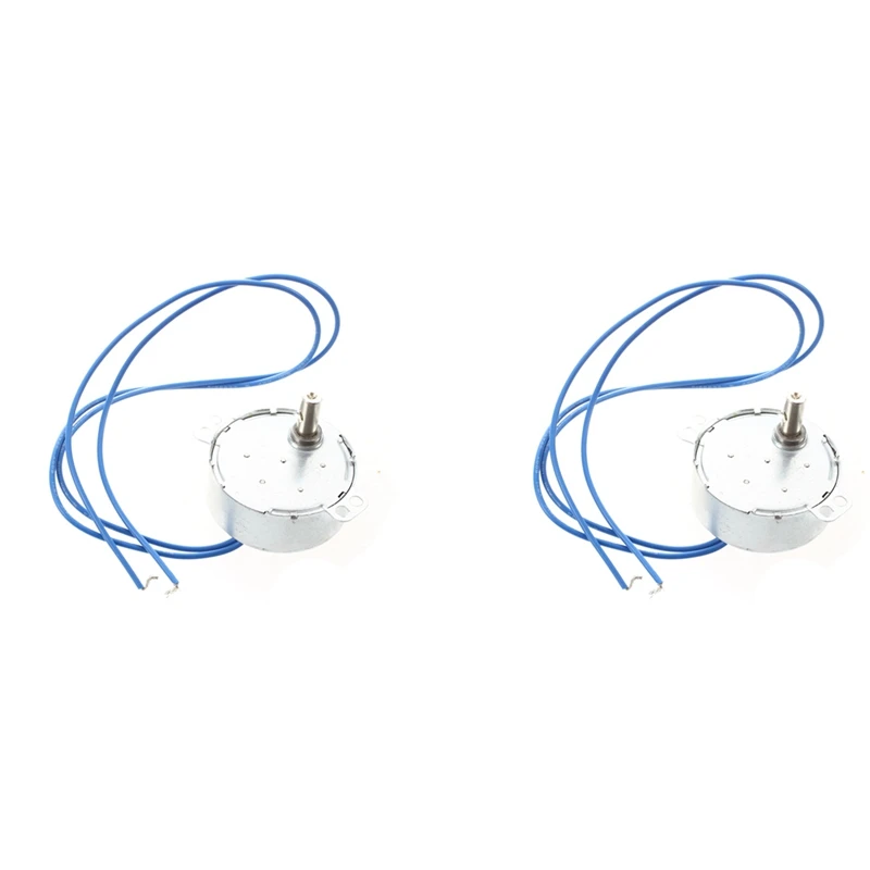 

2X Silver Tone TYC50 AC100-127V 10RPM Speed 50/60HZ 4W Synchronous Motor
