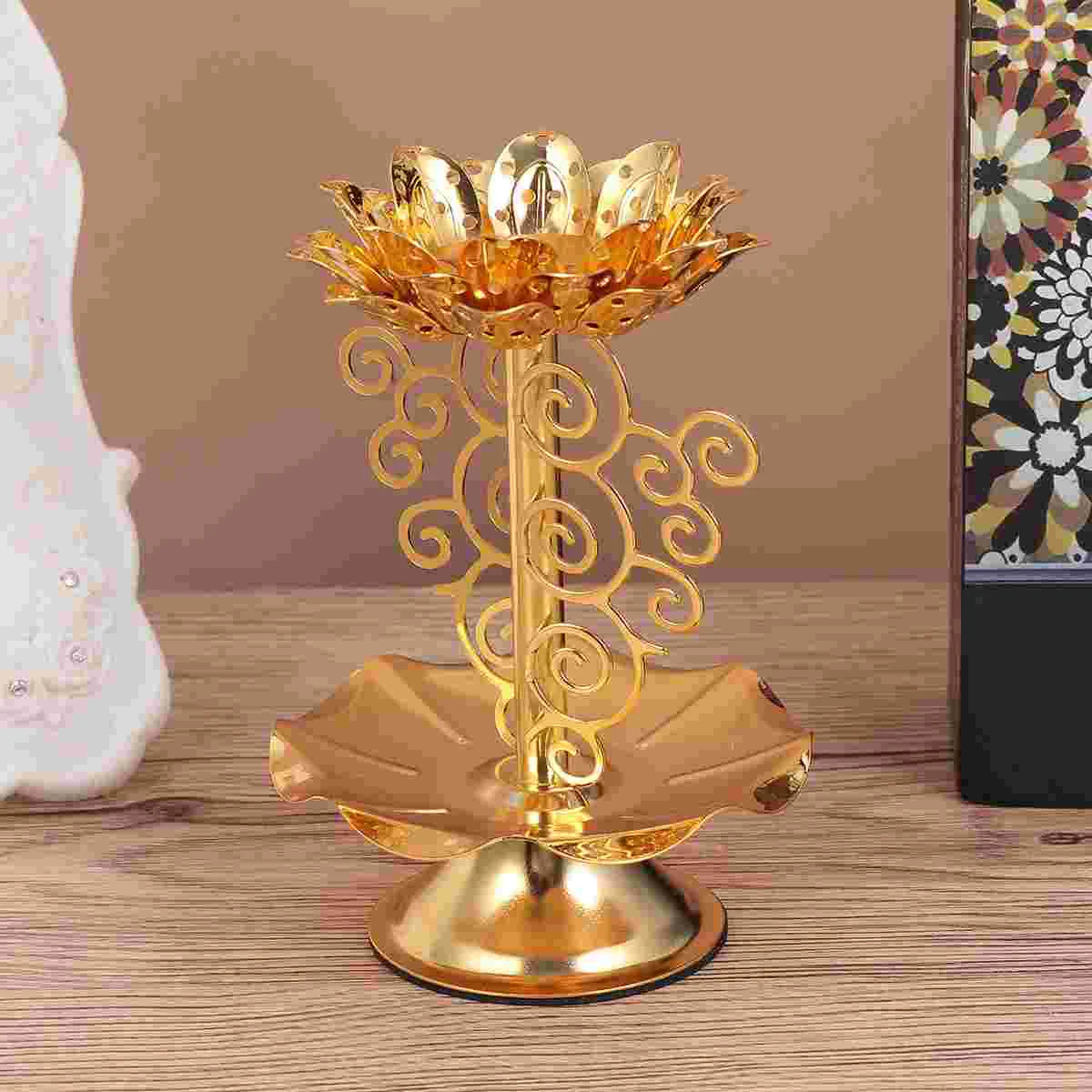 

Decor Tapered Candlestick Holders Lamp Lotus Flower Holder Lotus Tealight Holder Diwali Centerpiece