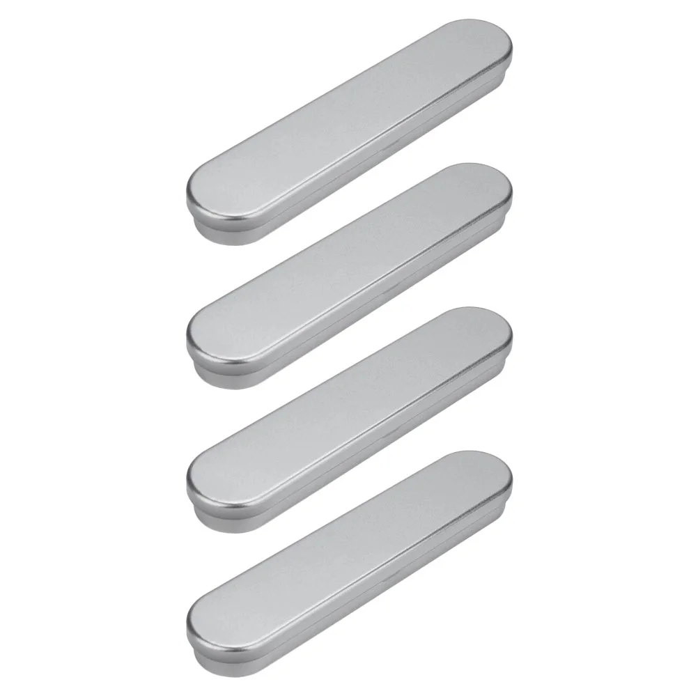 

Box Pen Case Tin Storage Gift Empty Hinged Metal Stift Geschenk Organizer Fountain Jewelry Tins Stationery Clear Brush Makeup