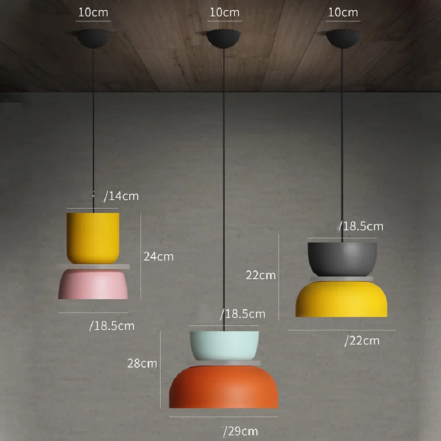 

Iron Industrial Ceiling Lamp E27 Kitchen Bar Bedroom Living Room Pendant Lights Dining Room Cafe Decorative Lighting Modern