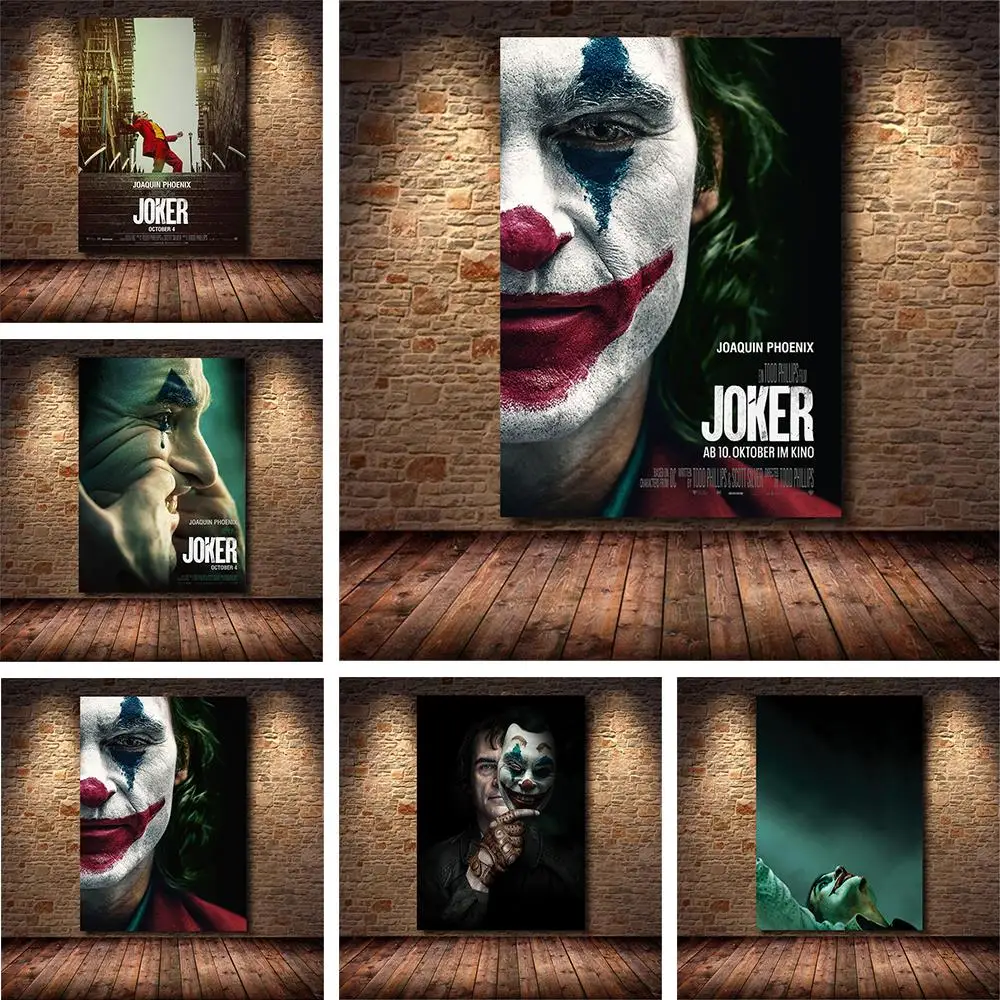 

The Joker Man Oil Canvas Painting Comic-Joker Prints Wall Poster Home Decor Painting Wall Pictures for Living Room Decoration