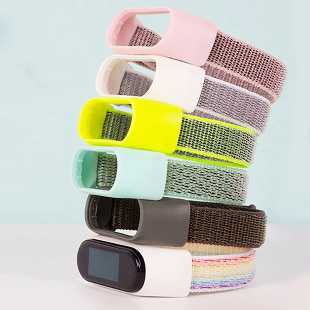 Nylon Watch Band Straps for Xiaomi Mi Band 7 6 5 4 3 Universal Sports Breathable Replacement Bracelet for Miband Accessories