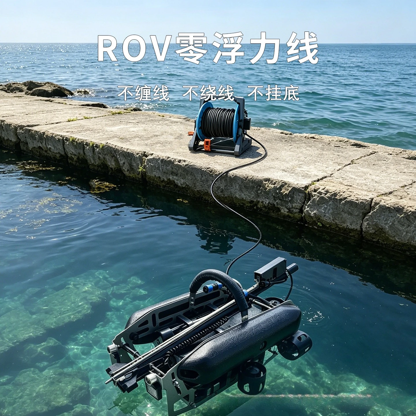 Фото Подводный робот-платформа с 5 подводными двигателемами, HD-камерой для видеосъемки и обнаружения, устройство для подводной съемки, для морской рыбалки, поисково-спасательных работ, аквакультуры I №2