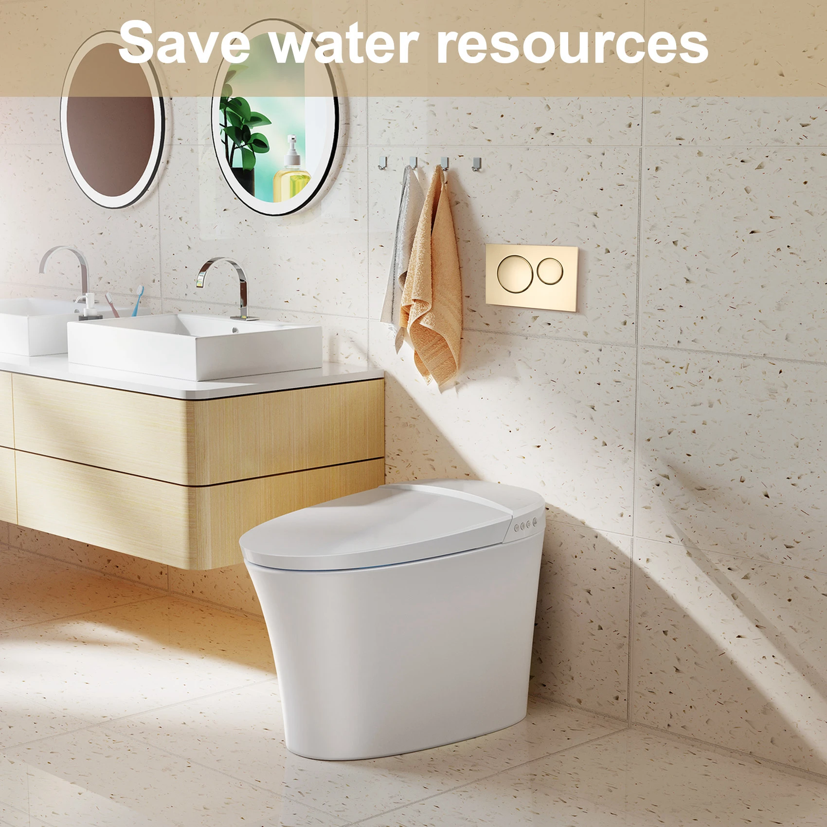 Для Geberit Sigma20 двойная смывная пластина Современная Золотая эстетичная из