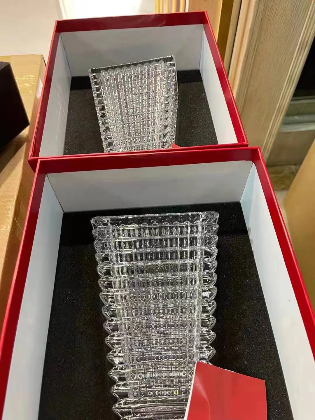 H20xL13.6xW10cm Crystal Square vase gift |