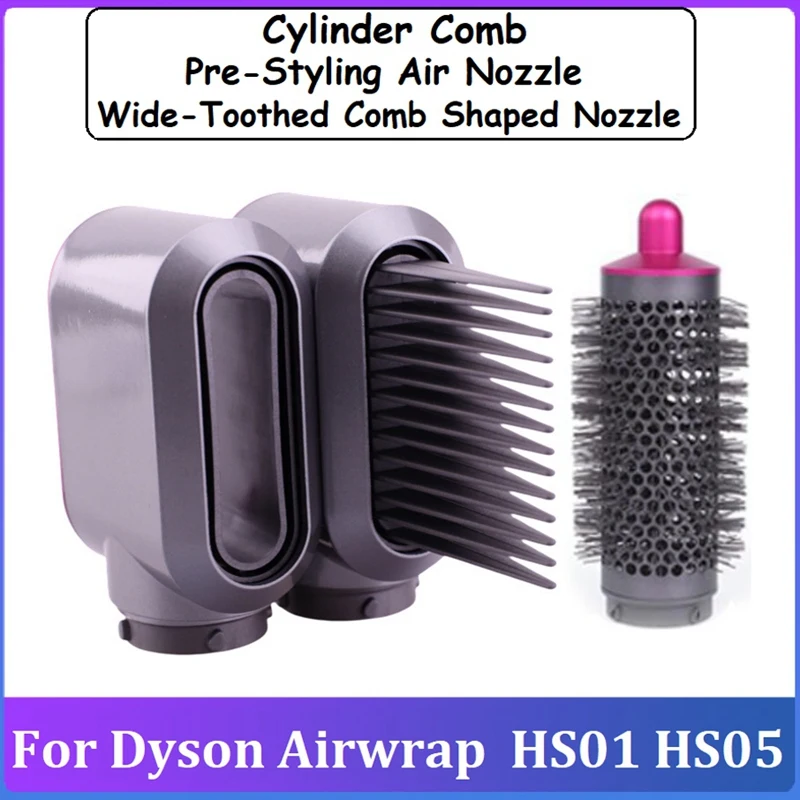 

Wide Toothed Comb Pre-Styling Air Nozzle Accessories Cylinder Comb Accessories For Dyson Airwrap HS01 HS05