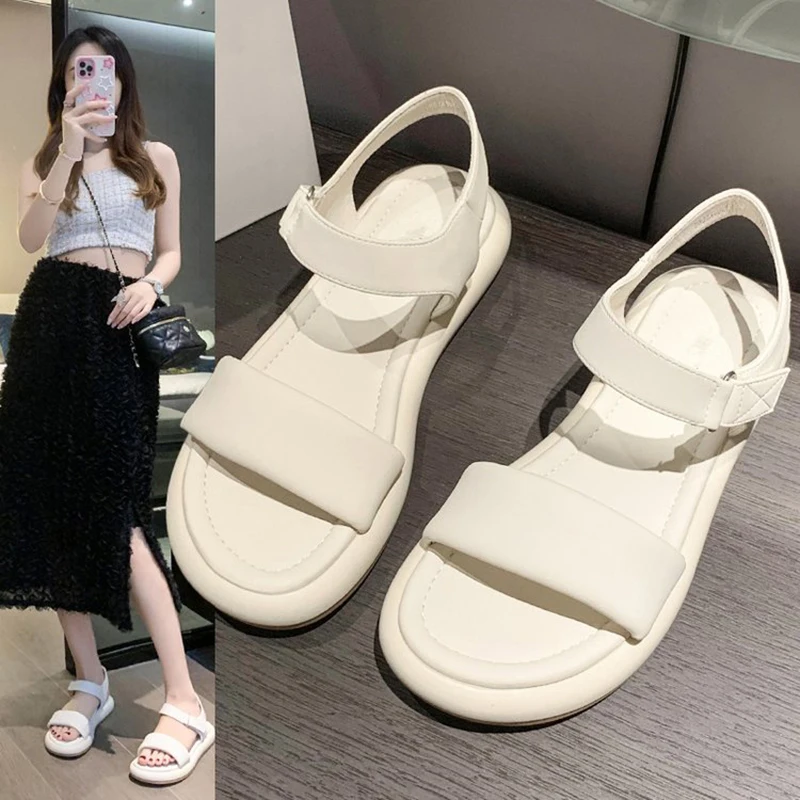 Summer Women's Casual Versatile Anti Slip Soft Sole Beach Sandals