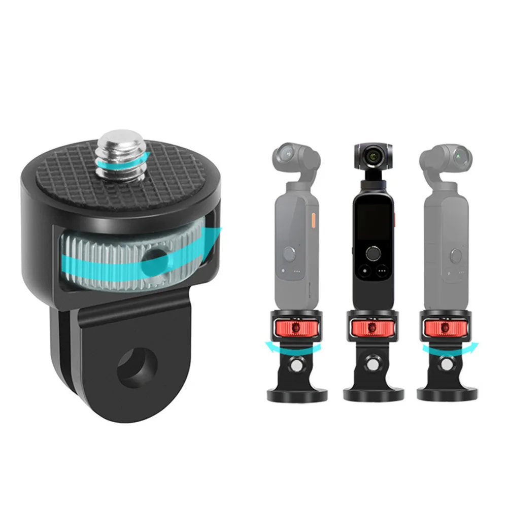 

Color Optional Standard 1/4 inch Screw Tripod 360° Rotating Adapter Mount Holder For Gopro 10/9 Insta360 Camera