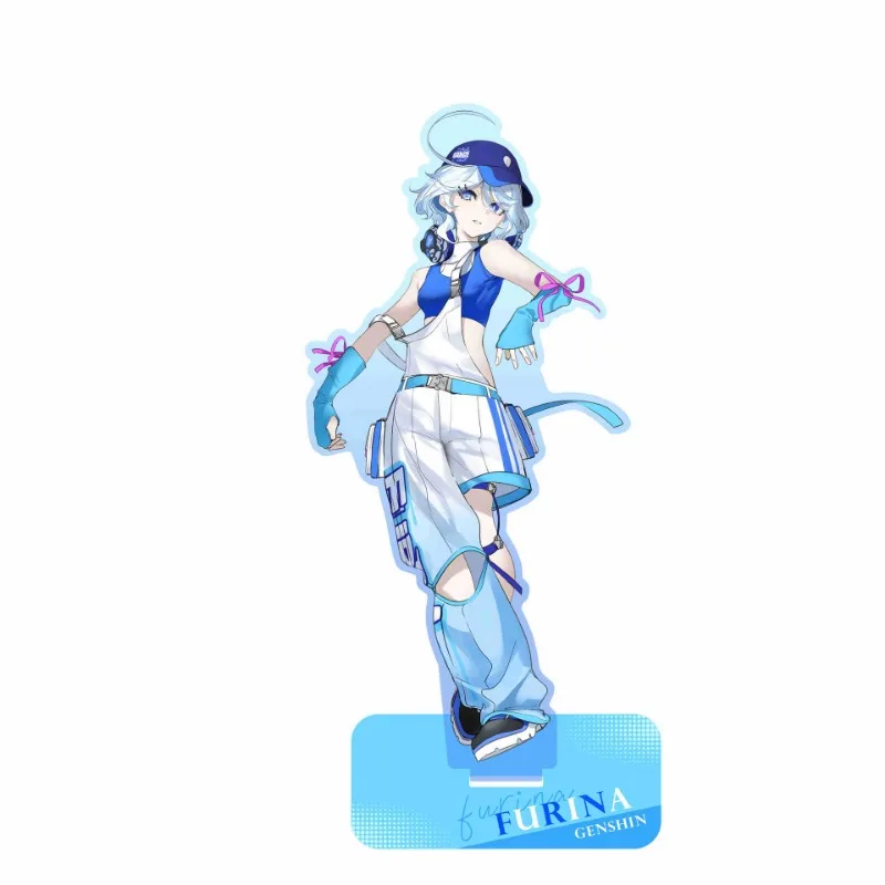 Yuan Shen Plate Desk Decor Street Dance Standing Zhongli Model Collection Ornament Accesorios Mavuika акриловая кукла Capitano Gift