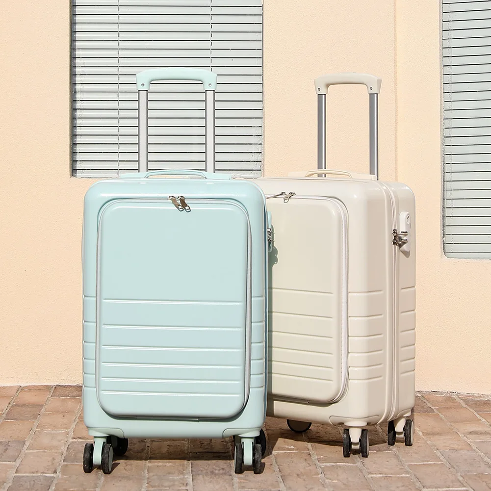 Front Open Cover Design Large Capacity Suitcase 20 Inch Beautiful Boarding Cabin Men Carry-On Luggage Women Travel Trolley Case