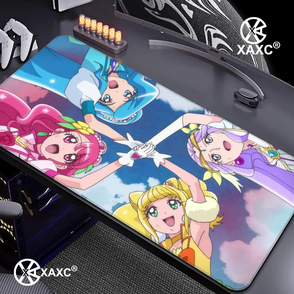 Фото Коврик для мыши Healin Good Pretty Cure XAXC, большой игровой коврик для мыши с HD-печатью, водонепроницаемый коврик для стола XXL для ПК, ноутбука, нескользящий коврик для стола №2