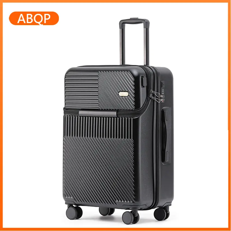 Front Opening Carry-on Travel Suitcase Universal Wheel Business Luggage Set Boarding Trolley Case  чемодан детский  어린이 여행가방