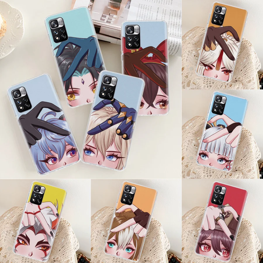 

Genshin Impact HuTao Phone Case For Xiaomi Mi 12 10 Lite 12X 12T 13 5G 11T 10T Pro 11i 11 Ultra 9 8 6X 5X Capa Coque Fundas TPU