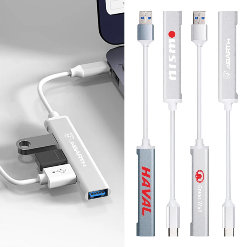 

1pcs Type-C Turn USB Adapter USB Multi Hub For BMW M M3 M4 M5 M54 M57 M50 X1 X5 X3 X7 X6 F10 F20 F22 F30 F90 G20 G30 Performance