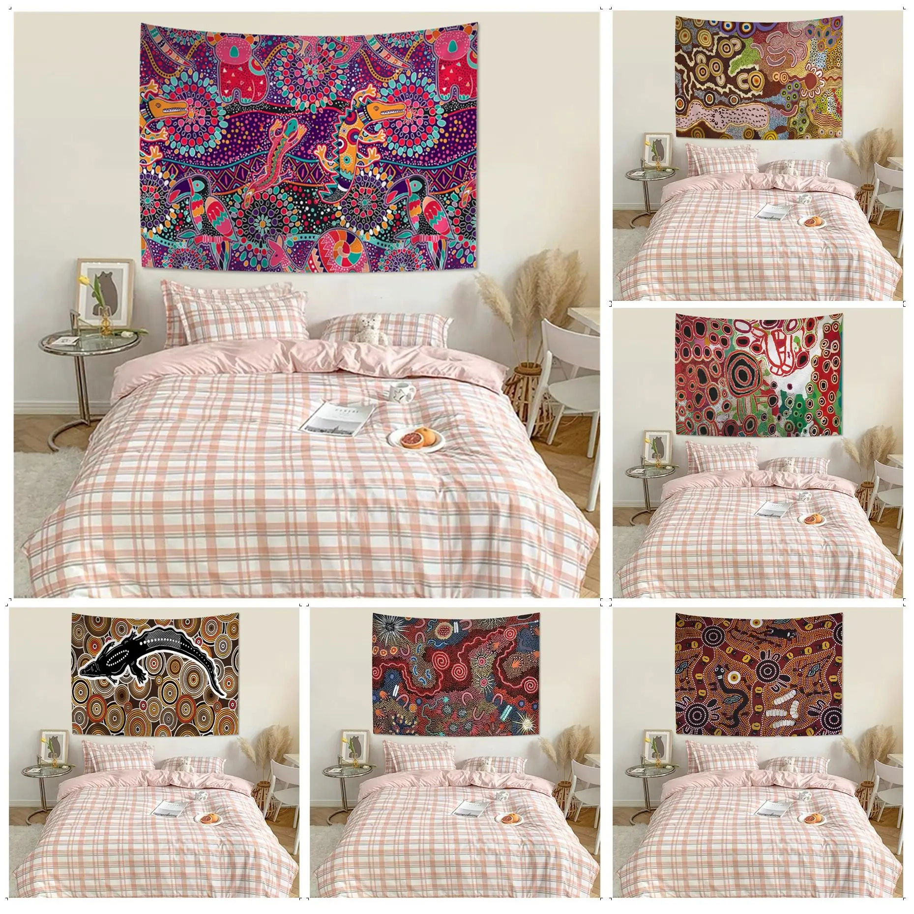 

Australian Aboriginal Art DIY Wall Tapestry Indian Buddha Wall Decoration Witchcraft Bohemian Hippie Art Home Decor