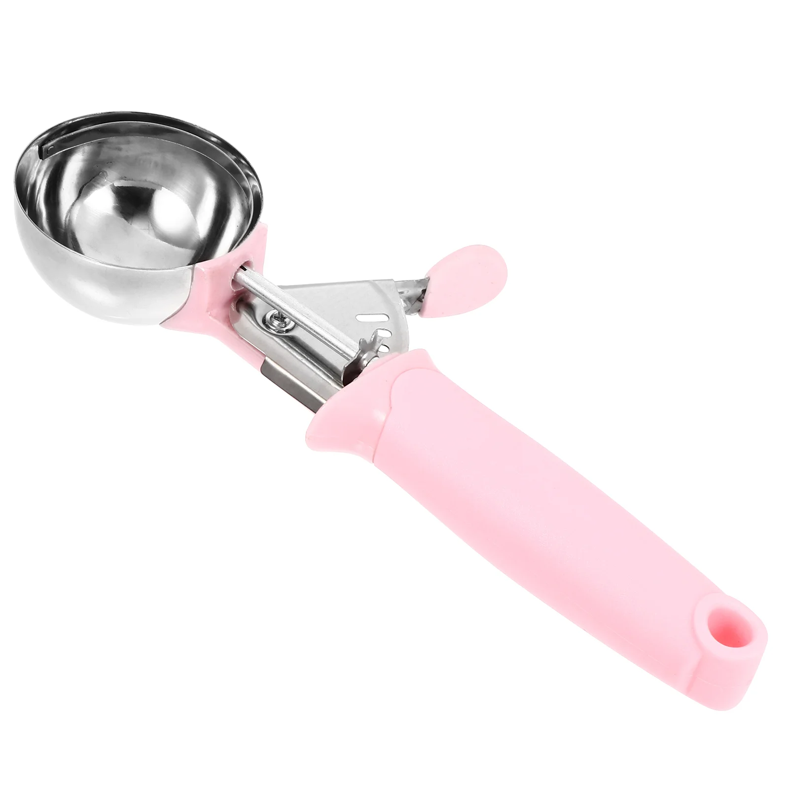 

Scoop Scooper Ice Cream Baller Melon Steel Stainless Metal Spoon Cookie Dough Fruit Spade Release Trigger Dessert Digging Scoops