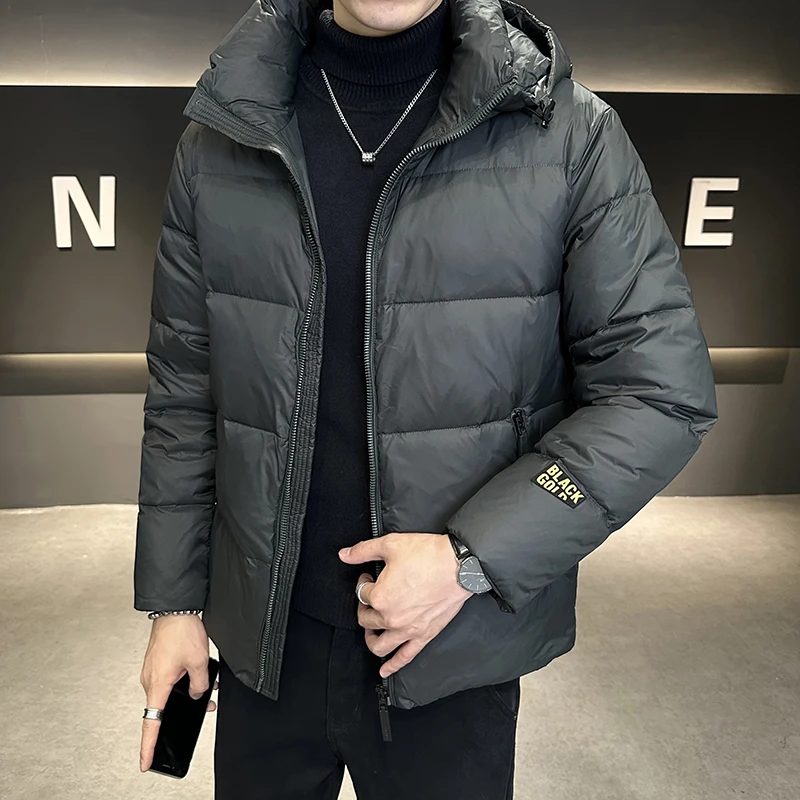 

Повседневные мужские куртки на белом утином пуху с капюшоном на осень и зиму 2023, теплые пуховики высшего качества, верхняя одежда, толстые парки, одежда