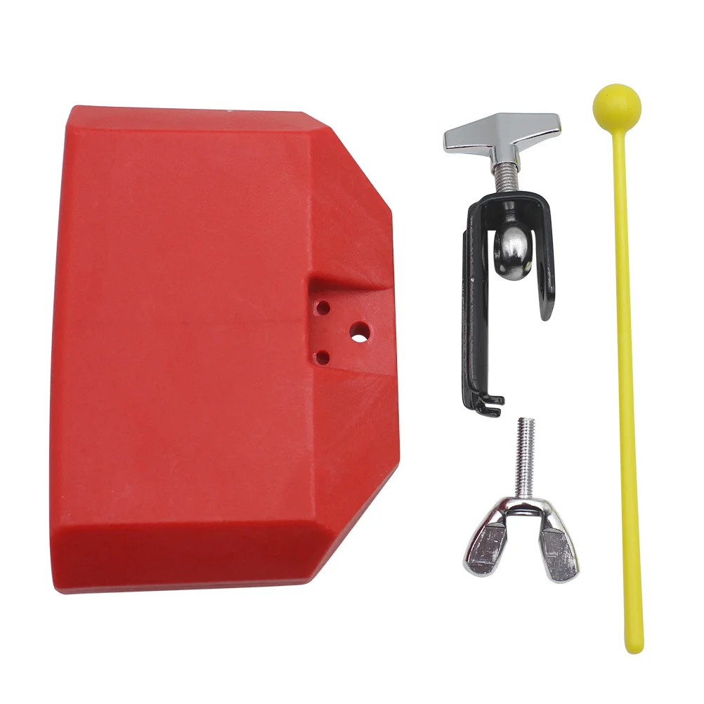 

Percussion Drum Block Cowbell Latin Kit Jam Instrument Musical Plastic Mount Mounting Drums Accessory Steel Accessories Metal