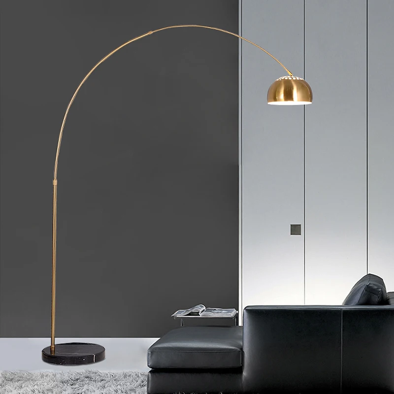 

Fishing Floor Lamps Nordic Living Room Sofa Lighta Simple Creative Gold Bedroom Bedside Adjustable Angle Foot Switch For Fixture
