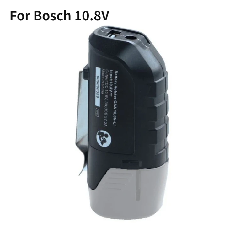 Адаптер для литий-ионного аккумулятора Bosch 10,8 в 12 В, запчасти для электроинструмента BHB120, разъем питания USB, зарядное устройство, кобура, устройство для зарядки