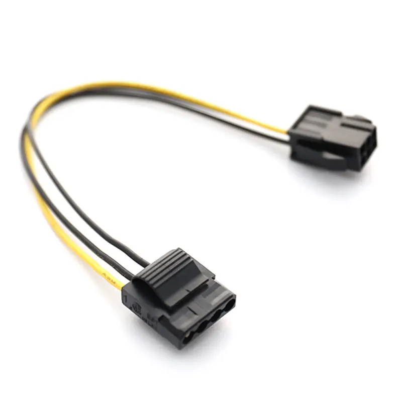 Адаптер питания Molex-PCI-E IDE 4-контактный разъем мама-6-контактный кабель