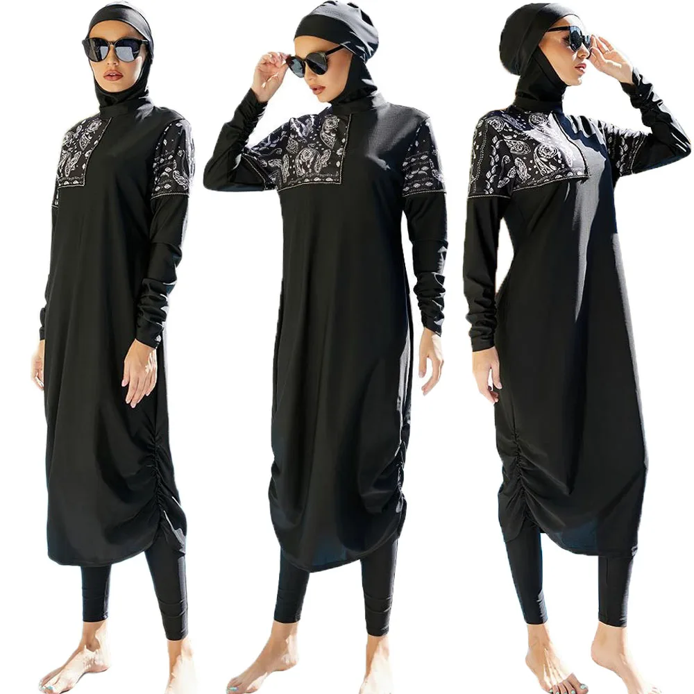 

3 шт., Женский Мусульманский купальник Burkini