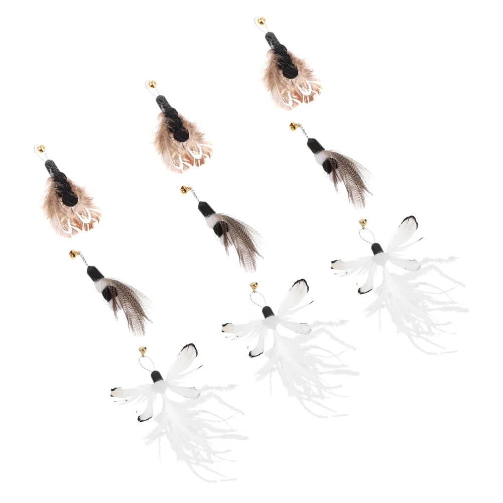 

9pcs Cat Teaser Attachments Cat Interactive Wand Heads Cat Wand Refills Teaser Cat Toy Replacements