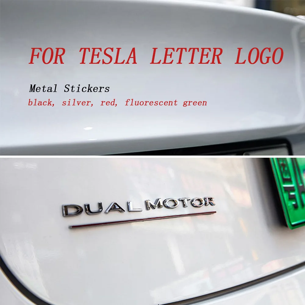 Значок с надписью Tesla эмблема двойного двигателя металлическая стильная