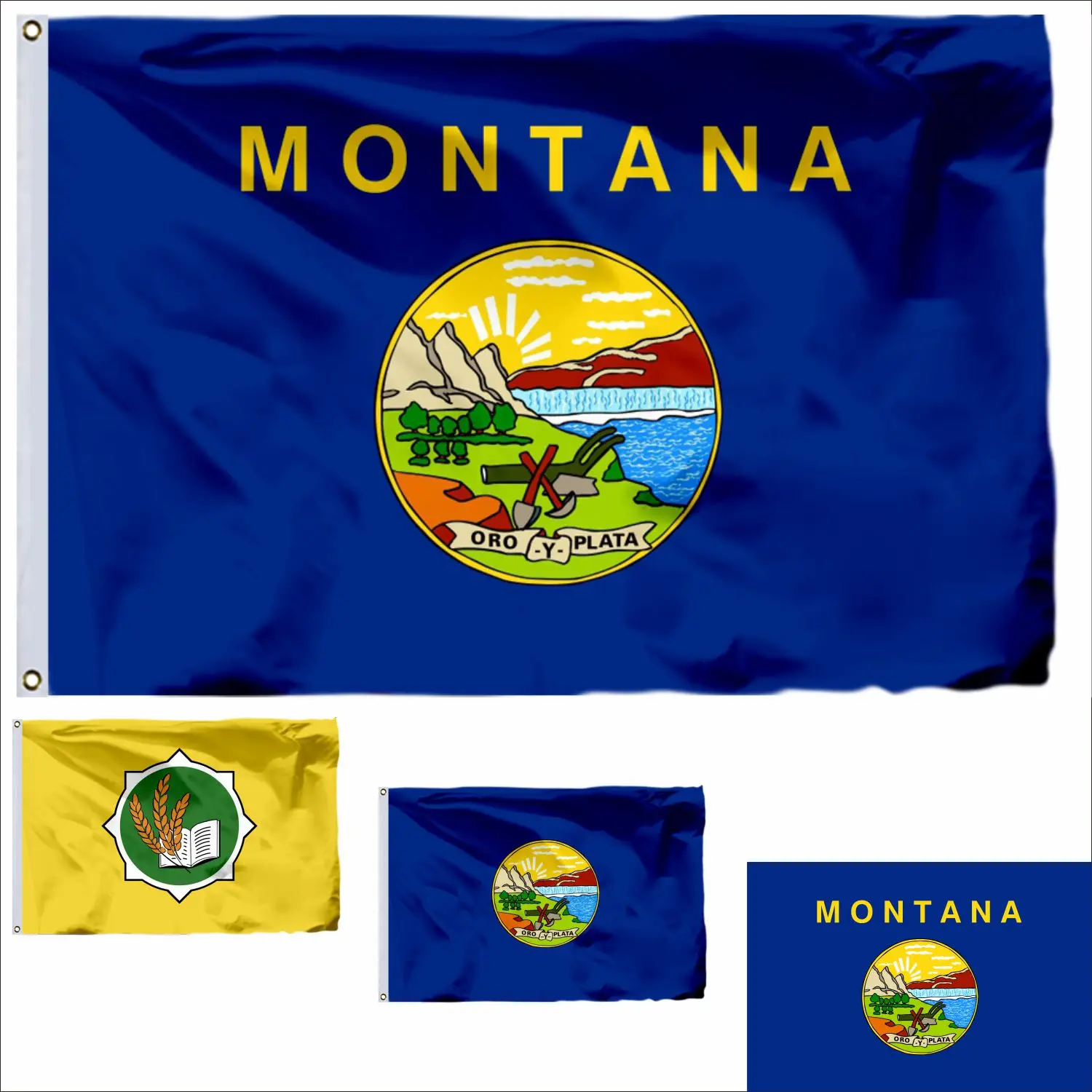 

USA Montana Flag 90x150cm Bozeman 3x5ft US Guanica American United States Flags and Virgin Islands Banners