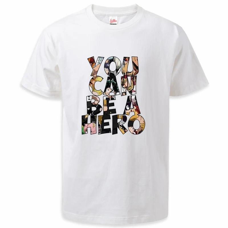 

2022 Summer My Hero Academia T Shirts Mens Casual Cotton Anime T-shirt Fashion Harajuku Streetwear Crewneck Camisa Masculina