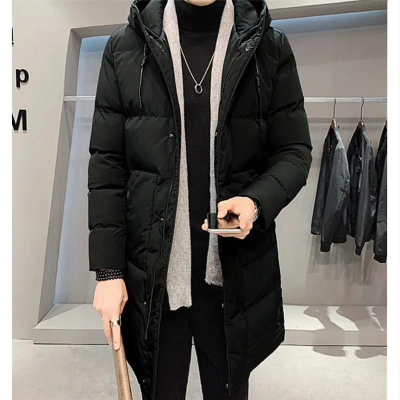 

2023 Brand Clothing Winter Men Jacket Thick Hooded Man Parkas Casual Long Jacket Coat Male Clothing Oversized Masculine Jacket