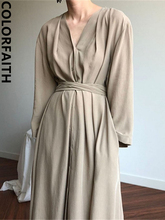 Vestidos Colorfaith-vestido largo de primavera y verano para mujer...