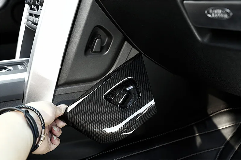 

Внутренняя консоль из черного ясеня АБС, боковая декоративная панель панели для Land Rover Discovery Sport 2015-2017