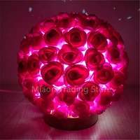 led rose table lamp usb plug in romantic night light living room bedroom bedside decoration birthday gift valentines day gift