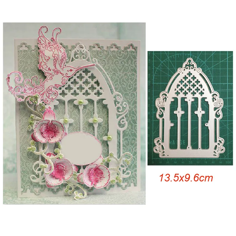 

Craft dies lace birdcage frame metal cutting dies cut die mold decoration Scrapbook dies knife mould blade punch stencils dies