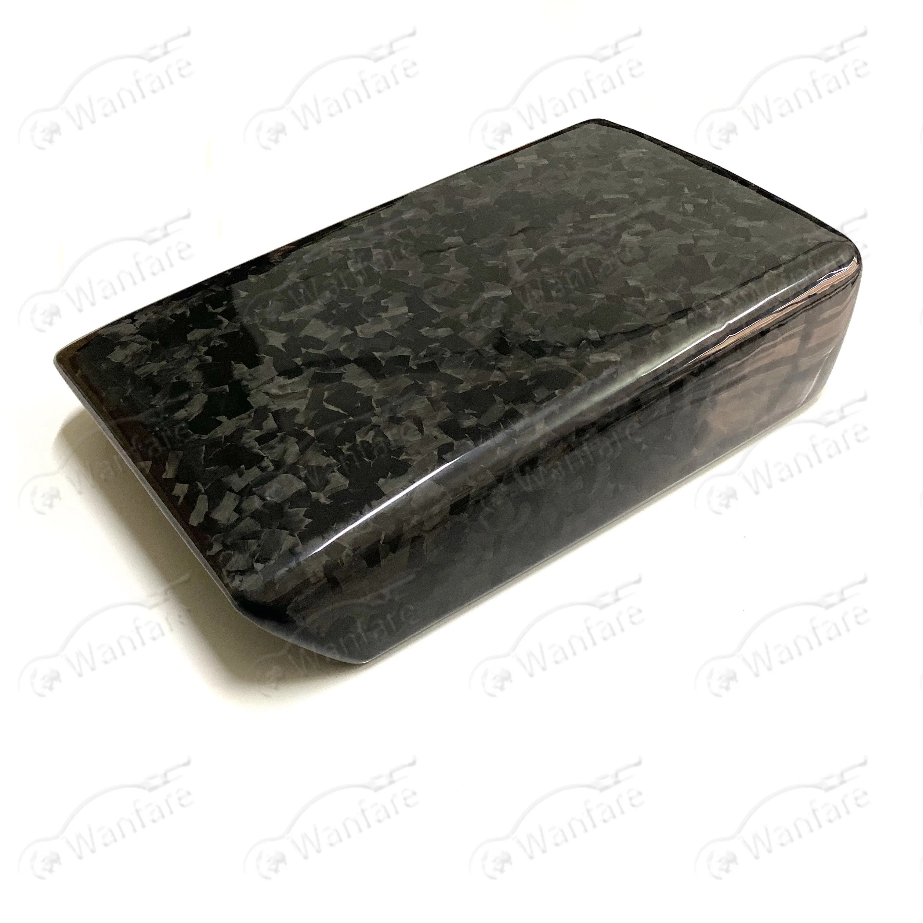 

DRY FORGED CARBON FIBER ARMREST BOX COVER FOR MODEL 3