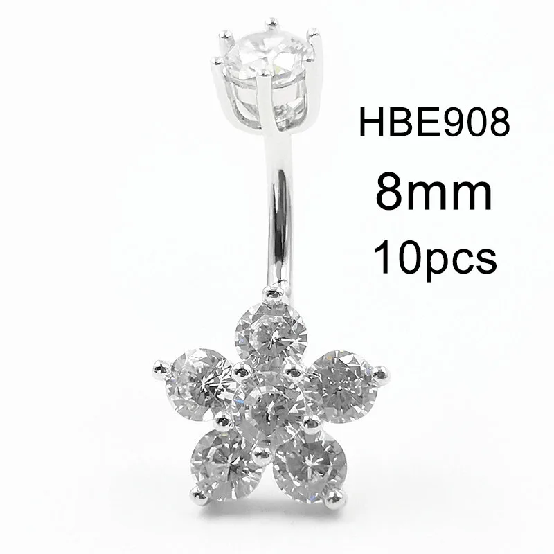 

10 шт. 8 мм кольца для живота HBE908