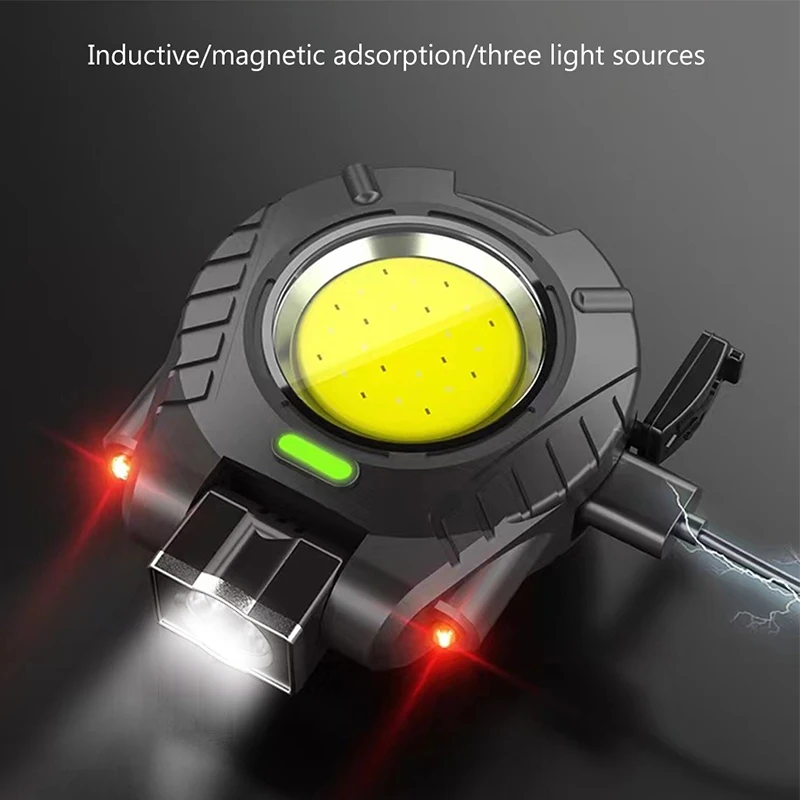 

Светодиодный налобный фонарь COB светильник мини-фсветильник рь для кемпинга, многофункциональный карманный фонарь для наружного освещения...