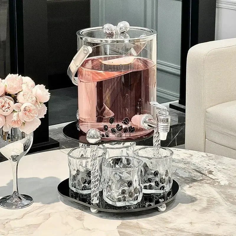 Ведро для воды из боросиликатного стекла охлажденное ультра-толстое роскошный