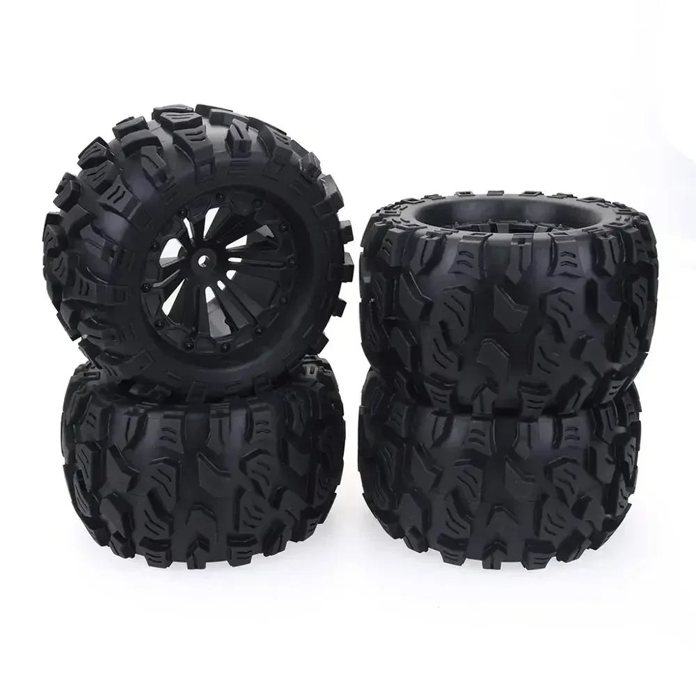 4 шт. 125 мм 1/10 для шин и колес Monster Truck Hex 12 Trxs Tamiya Kyosho HPI HSP Savage XS TM Flux LRP