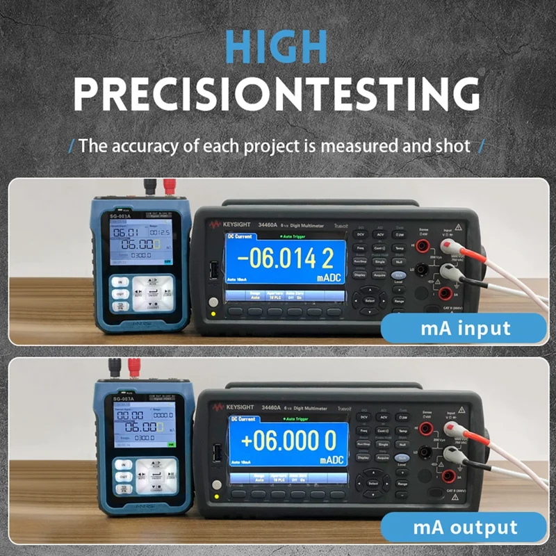 

FNIRSI SG-003A Multifunction Signal Generator With 2.4 Inch LCD Screen 4-20MA Voltage Current Analog Process Calibrator