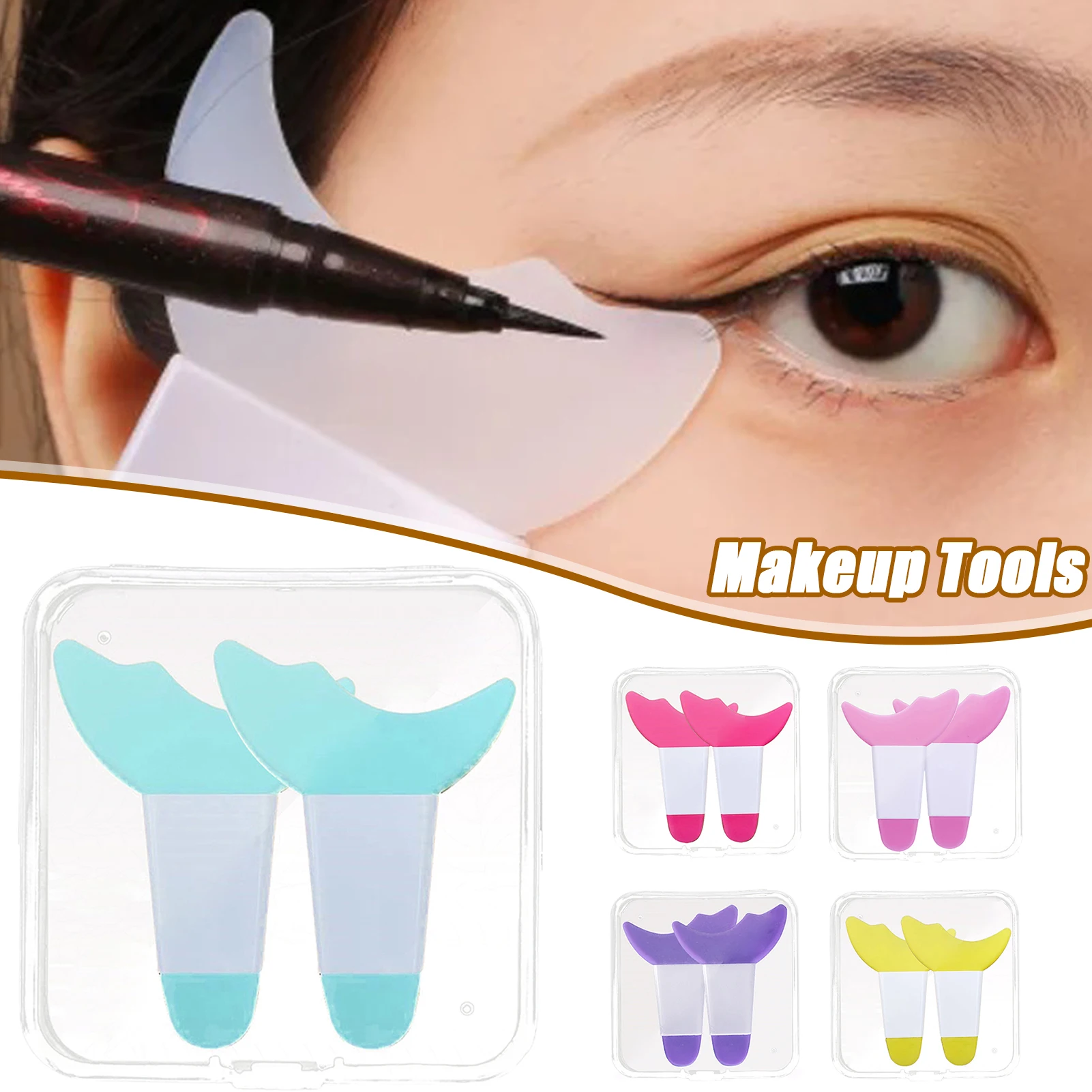 

Mascara Shield Applicator Silicone Brush Lash Stopper Eyeliner Applicator Eye Makeup Tools Eyeshadow Guide Tool For Women Makeup