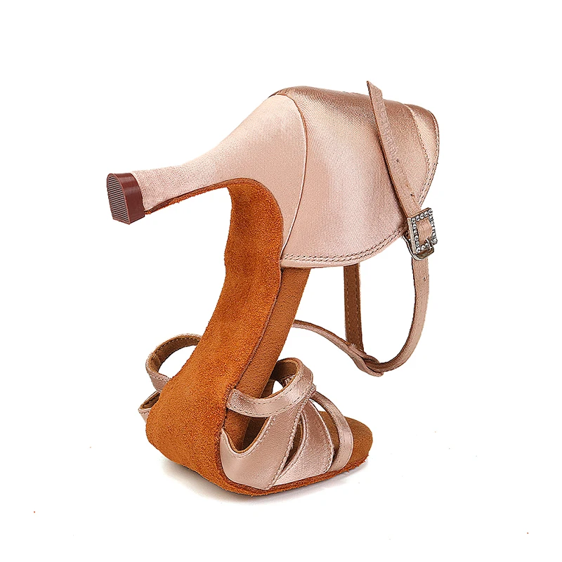 Women's Latin Dance Shoes Elegant T Straps Sandals Ballroom Dancing Shoes 5/7.5/8.5 CM High Heels Tango Salsa Sandals