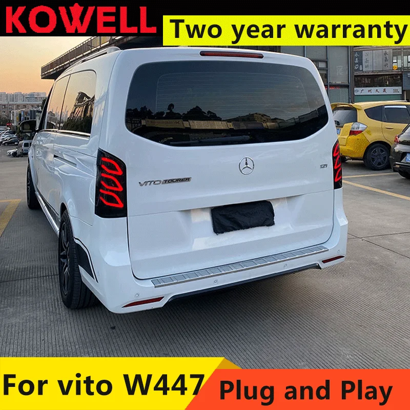 

LED Car Taillight Tail Lamps For Mercedes Benz W447 V Class Vito 2016 2017 2018 2019 2020 2021 Turn Signal Reverse Brake Light