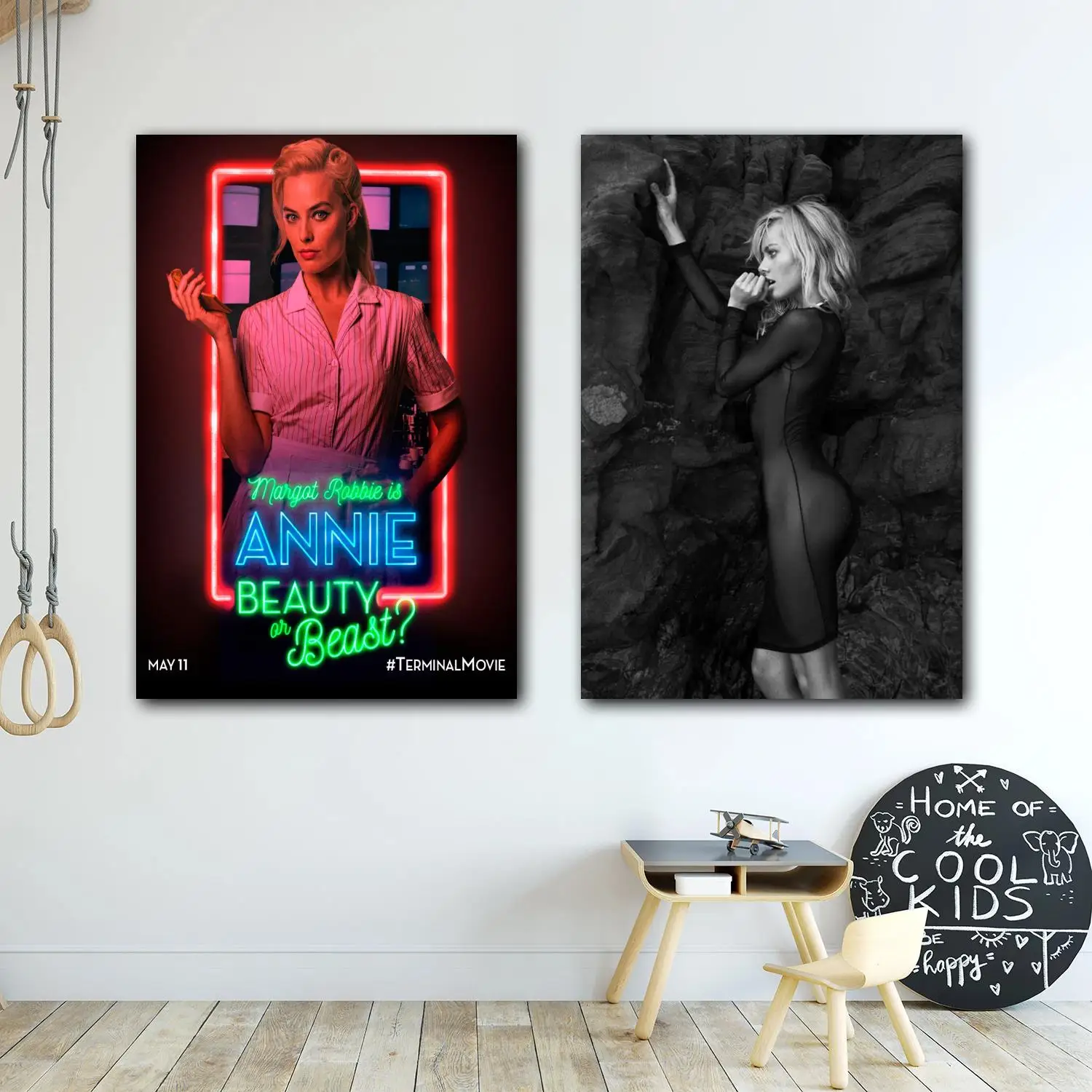 

margot robbie actor Decorative Canvas 24x36 Posters Room Bar Cafe Decor Gift Print Art Wall Paintings