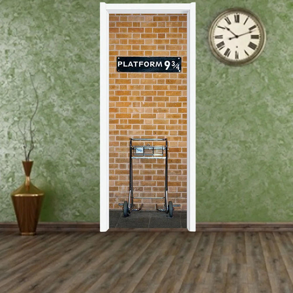 

2 Pcs Bedroom Wall Stickers Para Cuartos Self-Adhesive Paper Decoration Home Decor Door Sticker Living Room Stickers
