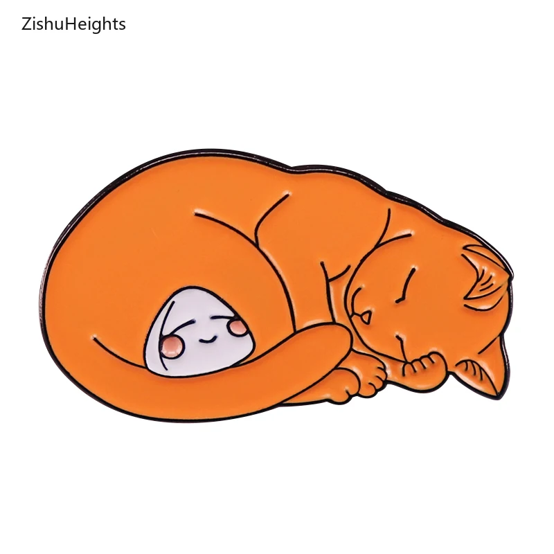 

Значок аниме Furuba в виде корзины с фруктами Kyo и Tohru, эмалированная булавка, жёлтая кошка N Onigiri, броши, ювелирный подарок